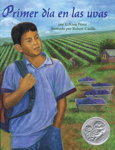 First Day in Grapes Spanish edition cover