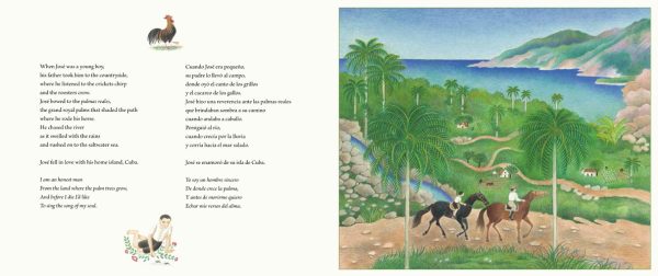 Interior spread #1 for Martí's Song for Freedom by Emma Otheguy and Beatriz Vidal
