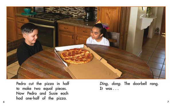 Interior spread #3 for More Pizza! by Barbara M. Flores; Elena Castro; Eddie Hernández and Marty Martinez