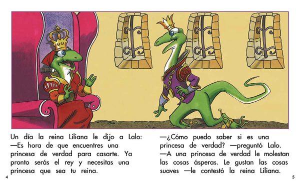 Interior spread #2 for Buscando una princesa de verdad by Barbara M. Flores; Elena Castro; Eddie Hernández and James Florez
