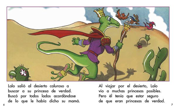 Interior spread #3 for Buscando una princesa de verdad by Barbara M. Flores; Elena Castro; Eddie Hernández and James Florez