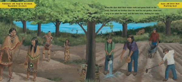 Interior spread #3 for When the Shadbush Blooms by Carla Messinger; Susan Katz and David Fadden