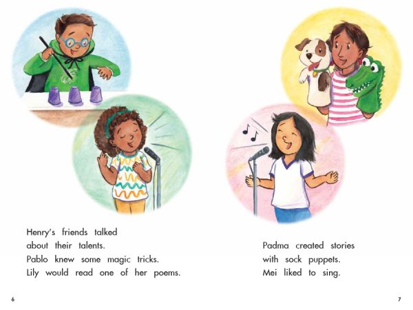 Interior spread #2 for The Talent Show (Confetti Kids #11) by Samantha Thornhill and Shirley Ng-Benitez