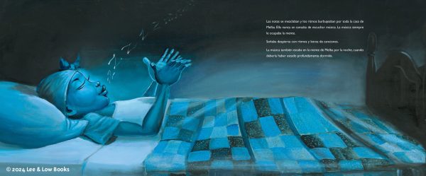Interior spread #3 for La pequeña Melba y su gran trombón by Katheryn Russell-Brown and Frank Morrison
