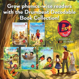Grow phonics-wise readers with the Drumbeat Decodable Book Collection!