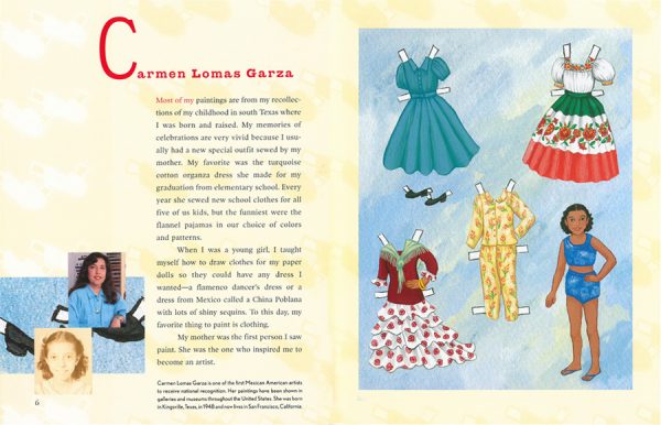 Interior spread #3 for Just Like Me by Harriet Rohmer and Fourteen Artists