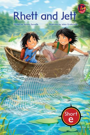 Front covernull for Rhett and Jett (Drumbeat Decodable Book Collection #4) by Sandra Samatte and Julian Grafenauer