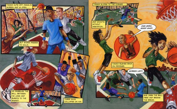 Interior spread #3 for Around the World by John Coy and Antonio Reonegro; Tom Lynch