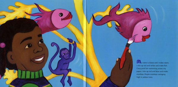Interior spread #1 for Rainbow Joe and Me by Maria Diaz Strom and Maria Diaz Strom