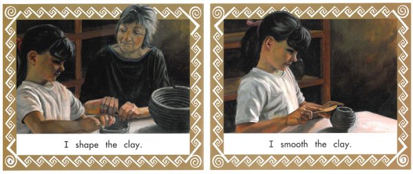 Interior spread #3 for I Make Clay Pots by Leslie Johnson and Bryn Barnard