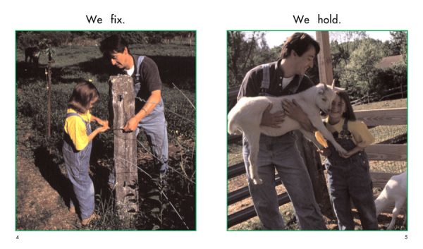 Interior spread #3 for On Our Farm by Laura Williams and Laura E. Williams