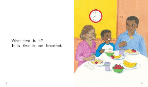 Interior spread #3 for What Time Is It? by Christine Taylor-Butler and Sylvia L. Walker