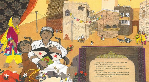 Interior spread #2 for King for a Day by Rukhsana Khan and Christiane Krömer