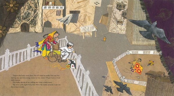Interior spread #3 for King for a Day by Rukhsana Khan and Christiane Krömer