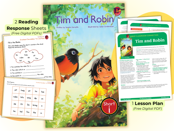Featured image #1 for Tim and Robin (Drumbeat Decodables #5) by Sandra Samatte and Julian Grafenauer